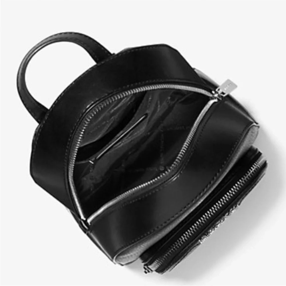 Michael Kors Jaycee Extra-Small Pebbled Leather Convertible Backpack Crossbody